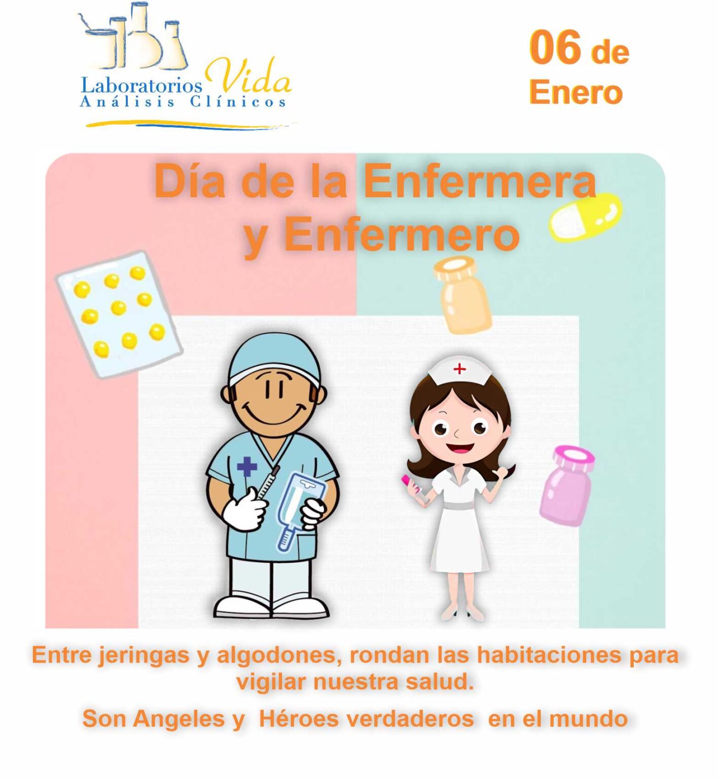 Día Nacional del Enfermero y Enfermera Laboratorios Vida